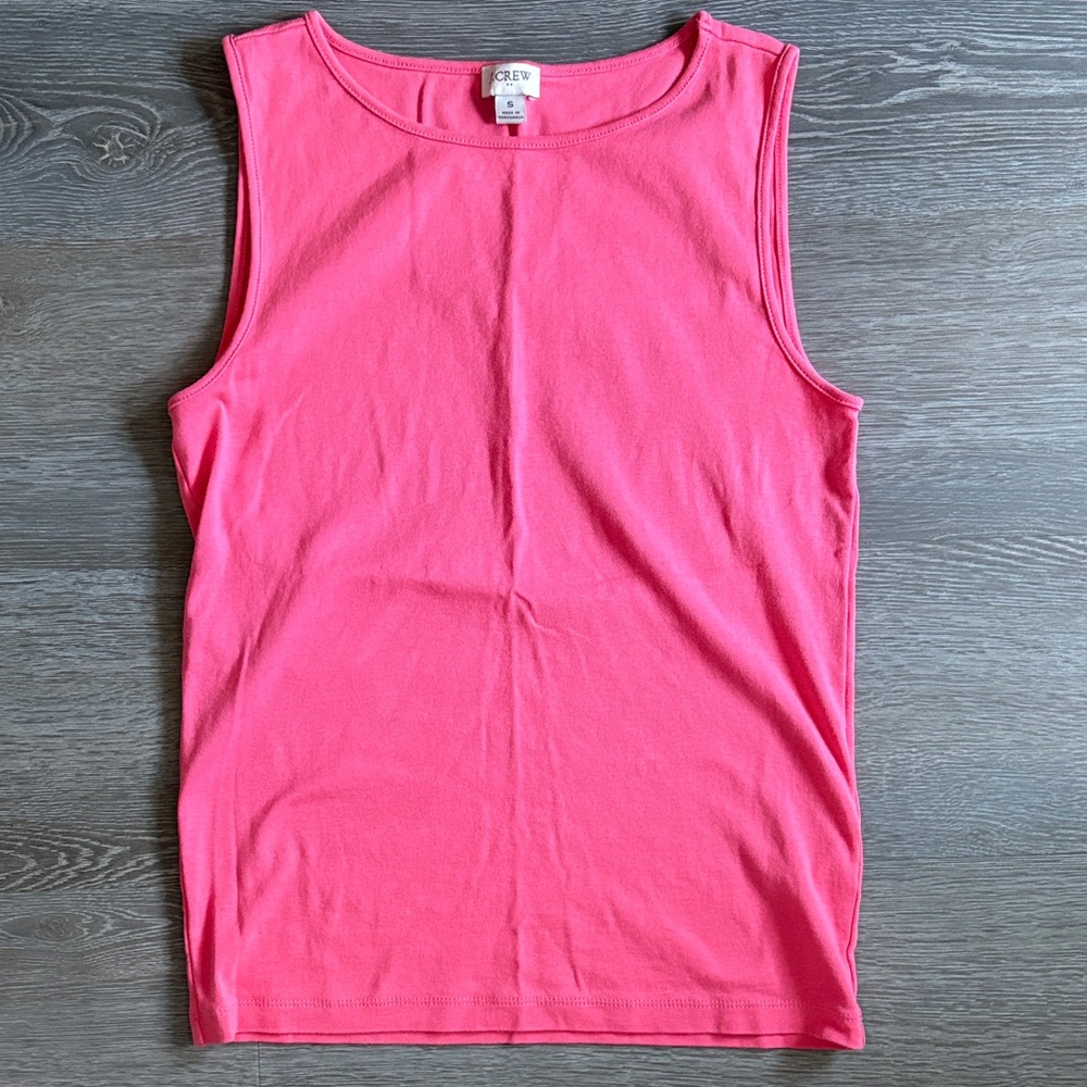 J. Crew Bright Pink Tank Top